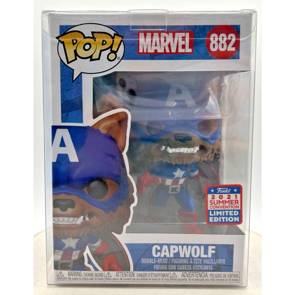 Funko Pop! Marvel Capwolf in Protector Case #882 F25